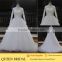 Newest Style Long Sleeve Open Back Appliqued Lace Indian Wedding Dresses Girls