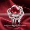 wholesale alibaba 925 silver diamond rings with red gemstone engagement rings