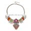 Europe and America Fashion Shine Geometry Resin Gem choker necklace accessories for women hot sale 2015