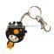 2016 best selling custom design rubber keychain make pvc keyrings