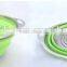 Folding Fruit silicone Basket with Handle