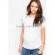 Wholesale blank maternity t shirts with open cross back