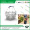 Double Handle Supermarket Shopping Basket , wire mesh shopping basket Silk screen printing                        
                                                Quality Choice