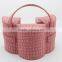 Handmade leather cosmetic bags with compartments supplier
