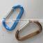 2016 hot selling colorful d shape climbing carabiner manufacturer