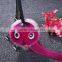 Wholesale hot sale mink fur cute owl shaped key chain/ keyring/ key finder/ key fob