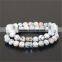 KJL-0078 Wholesale Natural Stone Buddha Beads Charms Elastic Rope Chain Bracelet