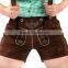 Bavarian Shorts For Girls/German Short,Leather Pant Suide Leather shorts