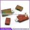 Fashionable antique wooden clip usb flash drive