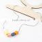 Multicolor Hexagon Beads Design Your Own 'Jesse' Silicone Teething NecklaceTN077