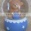 Hot sale eco-friendly warm color baby series snow globes wholesale