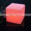 50cm plastic rechargeable colorful 3d led cube seat light