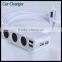 3 Cigarette Lighter Socket Factory Price 4 In 1 Car Usb Charger