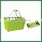 Small folding cloth collapsible shopping basket