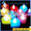 24Pcs / Box 7 Color Heart Shaped Rechargeable Electric Tea Light LED Candle Decorative Candles