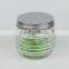 500ml Round Glass Food Container with Band Designs