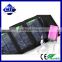 Factory Direct selling Flexible 8W solar charger Electricity and storage 2 in 1 folde for mobile phone tablet power bank