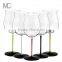 Decorated Clear Crystal Wine Glass for Wedding and Events
