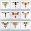 Colorful TPU buckle chains,shoe chain with rhinestones