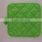 bright green color photo printing polyester (twill) 25g pot holder 55g glove kitchen set