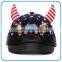 Fancy sequins wing M 6panel leather kids baseball cap 3D ox horn cotton baby hats