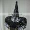 New black printing wrinkle Halloween hats witch hat