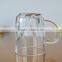 Wholesale handle drinking glass mug clear tea cup