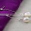 Fashion freshwater long dangle pearl earring 8-9mm AAA traditional natural freshwater pearl earring