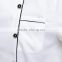 White customized with good quality double breasted cotton/polyester restaurant chef coat