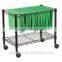 Single Tier Rolling File Cart Towel Holder Rack
