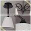 Hot Sale Classic White Fabric Pendant Lamp Shade, Iron Light Fixture Pendant Lamp