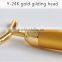 Beauty Bar 24K Golden Pulse Skin Care Gold Facial Roller Vibration Face Massager