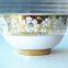 Luxury Style New Bone China Gold Rim bowl, cute flower gold rim bowl,ceramic 5"bowl