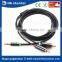 3.5mm stereo plug 2RCA stereo y splitter audio cable connect smartphone/tblet to TV/AC Receiver/HIFI Audio Amplifier/Radio