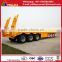 Heavy duty low flat bed flatbed semi truck trailer manufacturer with ladder and mudguards