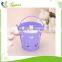 Wedding Series Heart Shape Hollow Out Paint Tin Round Mini Metal Bucket With Handle