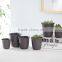Plastic Round Resin Succulent Plant Pot/Cactus Plant Pot Flower Pot