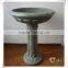 Beautiful resin antique round patio bird feeders with stand