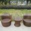 bottle shape wicker patio furniture/outdoor coffee set/small table with chair