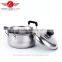 insulation handle cheap good quality houseware useful stainless steel cooking pot set/camping pot set