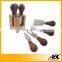 4pcs Stainless Steel Cheese Knife With Wooden Holder