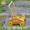 2017 New design push along toy wooden child car with blocks top fashion wooden child car W16E017