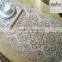 China manufacturer Rectangle lace oilproof dining table cover easy care pvc printed table cloths 50cmx20meter