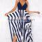 women dresses 2016 top quality latest design stripe fashion boutique dress