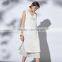 Maxnegio fashion plus size white long maxi casual dress