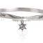 Diy small charm bangle custom name logo bangle women twist daily wear bangles