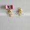 High quality bow charms,metal butterfly knot charms accessory for garment bags