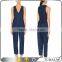2017 ladies custom jean jumpsuit denim jumpsuit