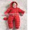 2016 Hot Saling Siamese Trousers Hoody Kid Down Jacket