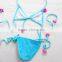 Fitness Open Full Sex Blue Swimwear